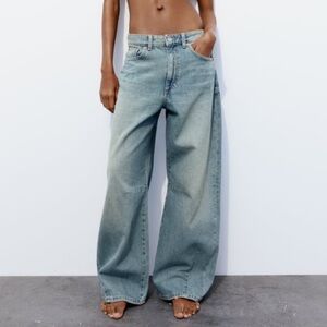 TRF Mid-Rise Barrel Jeans